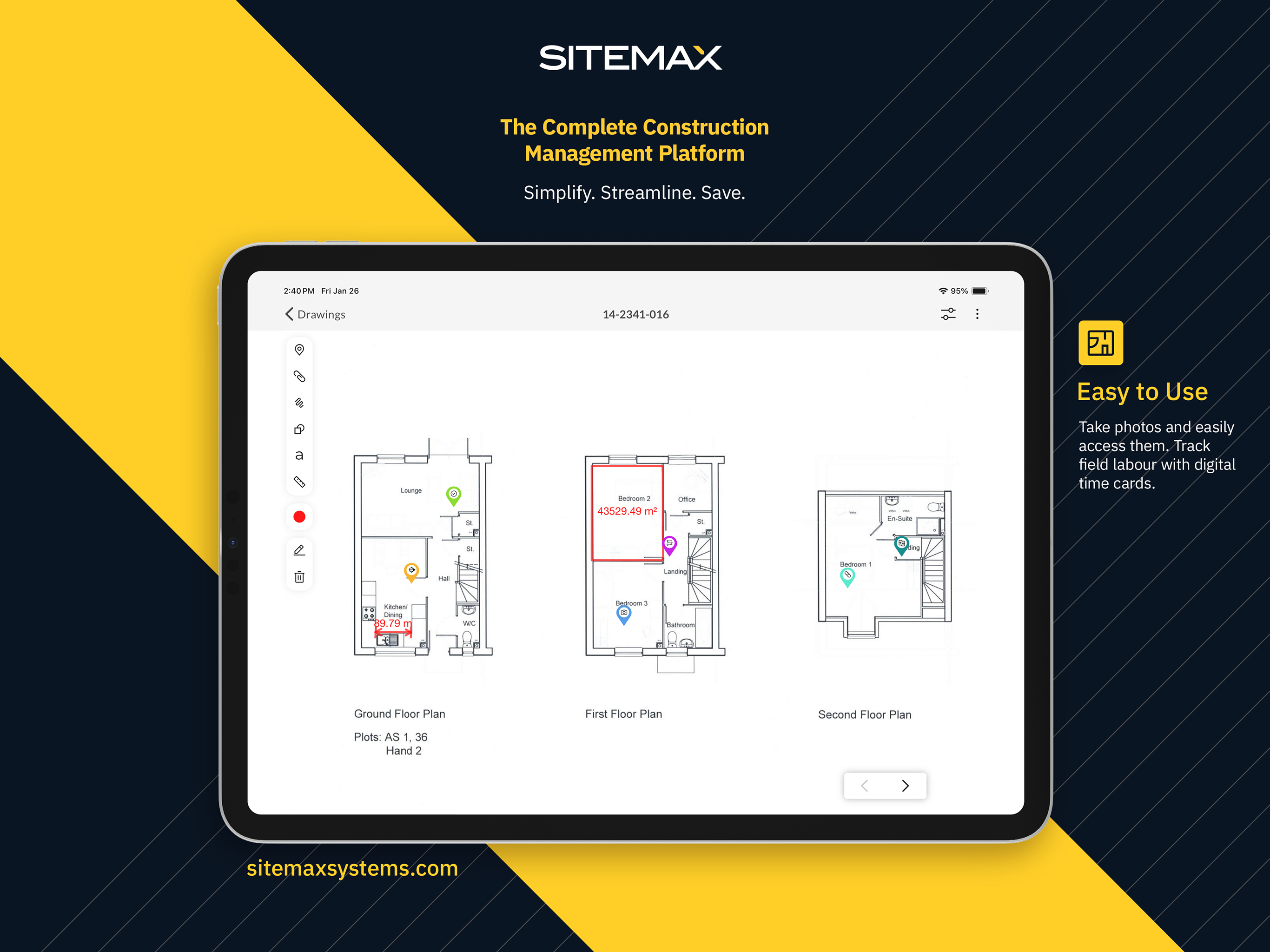 screenshot of SiteMax Systems